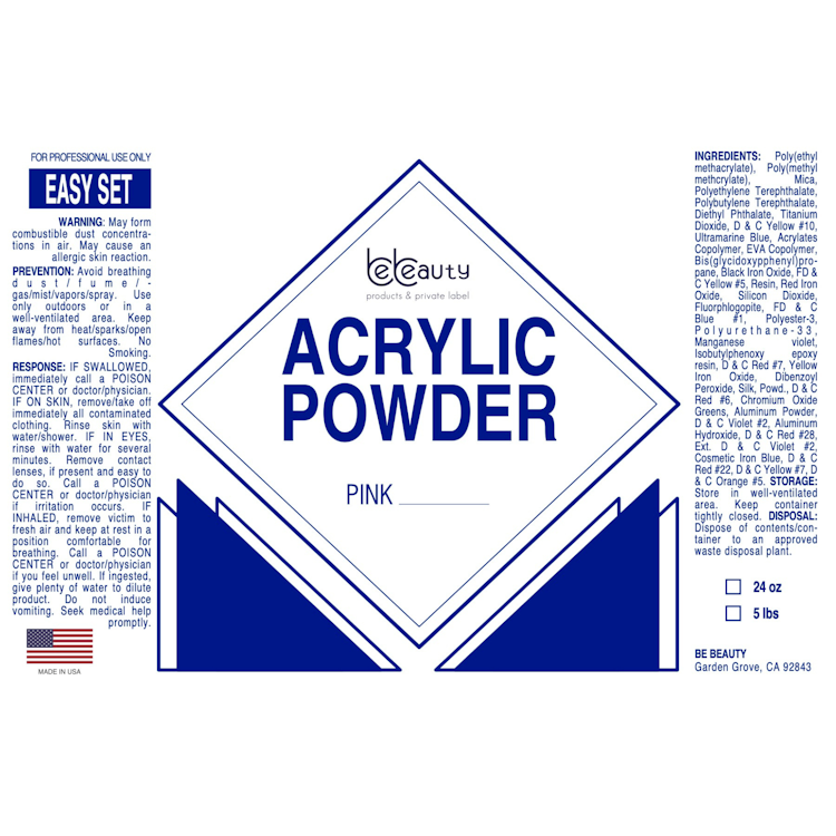 Pink Regular |  Acrylic Powder | Polymer | Wholesale | Private label